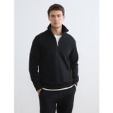Lcw Vision Siyah Dik Yaka Erkek Kalın Sweatshirt