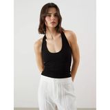 Lcw Vision Siyah Halter Yaka Kadın Atlet