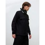 Lcw Vision Siyah Regular Fit Erkek Dokulu Gömlek Ceket