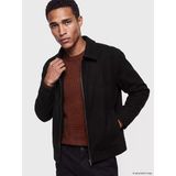 Lcw Vision Siyah Regular Fit Gömlek Yaka Erkek Mont