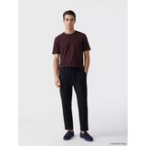 Lcw Vision Siyah Regular Fit Keten Görünümlü Erkek Pantolon