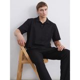 Lcw Vision Siyah Regular Fit Kısa Kollu Oxford Erkek Gömlek