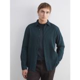 Lcw Vision Yeşil Regular Fit Uzun Kollu Gabardin Erkek Gömlek