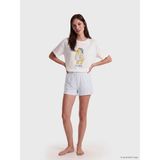 Lcw Young Mavi Winnie The Pooh Baskılı Kadın Şortlu Pijama Takımı