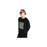 Lcwaıkıkı Basic Bisiklet Yaka Baskılı Oversize Kadın Tişört - Yeşil - XS