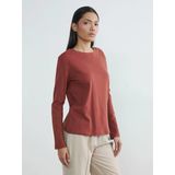 Lcwaıkıkı Basic Kahverengi Bisiklet Yaka Kadın Body