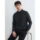 Lcwaıkıkı Classic Antrasit Bisiklet Yaka Erkek Sweatshirt