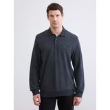 Lcwaıkıkı Classic Antrasit Polo Yaka Erkek Sweatshirt