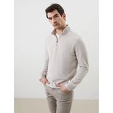 Lcwaıkıkı Classic Bej Dik Yaka Erkek Sweatshirt