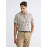 Lcwaıkıkı Classic Bej Polo Yaka Desenli Erkek Tişört