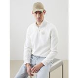 Lcwaıkıkı Classic Beyaz Dik Yaka Uzun Kollu Baskılı Erkek Sweatshirt