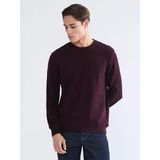 Lcwaıkıkı Classic Bordo Bisiklet Yaka Erkek Sweatshirt