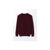 Lcwaıkıkı Classic bordo Bisiklet Yaka Uzun Kollu Erkek Triko Kazak - XL