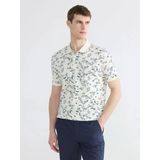Lcwaıkıkı Classic Ekru Polo Yaka Desenli Erkek Tişört