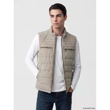 Lcwaıkıkı Classic Ekru Regular Fit Dik Yaka Erkek Şişme Yelek