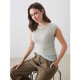 Lcwaıkıkı Classic Gri Bisiklet Yaka Dantelli Kroşe Bluz
