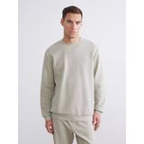 Lcwaıkıkı Classic Gri Bisiklet Yaka Dokulu Erkek Sweatshirt