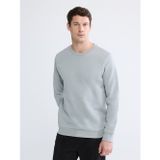 Lcwaıkıkı Classic Gri Bisiklet Yaka Erkek Kalın Sweatshirt