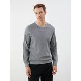 Lcwaıkıkı Classic Gri Bisiklet Yaka Erkek Sweatshirt