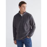 Lcwaıkıkı Classic Gri Dik Yaka Polar Erkek Sweatshirt