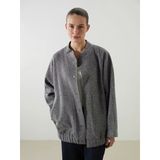 Lcwaıkıkı Classic Gri Kolej Yaka Oversize Kadın Bomber Mont