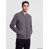 Lcwaıkıkı Classic Gri Regular Fit Kolej Yaka Kapitone Erkek Hırka