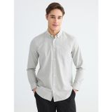 Lcwaıkıkı Classic Gri Regular Fit Oxford Erkek Gömlek