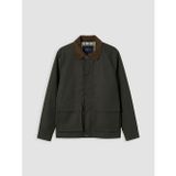 Lcwaıkıkı Classic Haki Regular Fit Kadife Yaka Erkek Ceket