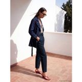 Lcwaıkıkı Classic İndigo Beli Kemerli Slim Mom Kadın Jean Pantolon