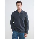 Lcwaıkıkı Classic İndigo Polo Yaka Erkek Sweatshirt