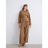 Lcwaıkıkı Classic Kahverengi Loose Fit Geniş Paça Kadın Pantolon