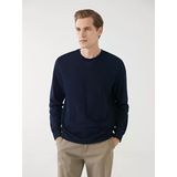 Lcwaıkıkı Classic Lacivert Bisiklet Yaka Uzun Kollu Erkek Sweatshirt