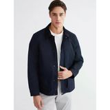 Lcwaıkıkı Classic Lacivert Kadife Yaka Gabardin Erkek Ceket