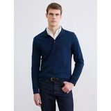 Lcwaıkıkı Classic Lacivert Polo Yaka Uzun Kollu Erkek Tişört