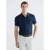 Lcwaıkıkı Classic Lacivert Standart Fit Desenli Erkek Polo Yaka Tişört