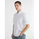Lcwaıkıkı Classic Mavi Regular Fit Ekose Armürlü Erkek Gömlek