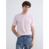 Lcwaıkıkı Classic Pembe Bisiklet Yaka İstanbul Baskılı Penye Erkek Tişört