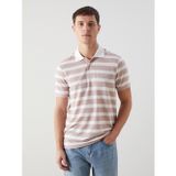 Lcwaıkıkı Classic Pembe Polo Yaka Kısa Kollu Çizgili Erkek Tişört