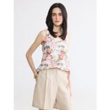 Lcwaıkıkı Classic Pembe V Yaka Çiçekli Bluz
