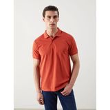 Lcwaıkıkı Classic Polo Yaka Kısa Kollu Pike Erkek Tişört - Turuncu