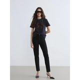 Lcwaıkıkı Classic Siyah Beli Lastikli Slim Mom Kadın Jean Pantolon