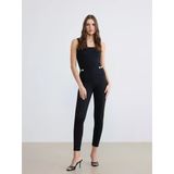 Lcwaıkıkı Classic Siyah Ekstra Dar Fit Metal Aplikeli Kadın Pantolon