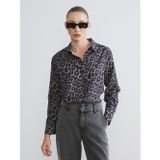 Lcwaıkıkı Classic Siyah Leopar Desenli Kadın Gömlek