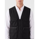 Lcwaıkıkı Classic Siyah Regular Fit Erkek Avcı Yeleği
