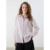 Lcwaıkıkı Classic Turuncu Çizgili Poplin Kadın Gömlek - 42