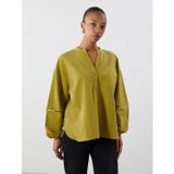 Lcwaıkıkı Classic Yeşil Kaçık Yaka Oversize Kadın Bluz