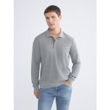 Lcwaıkıkı Classic Yeşil Polo Yaka Uzun Kollu Erkek Sweatshirt
