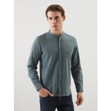 Lcwaıkıkı Classic Yeşil Regular Fit Hakim Yaka Erkek Gömlek