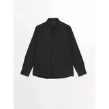 Lcwaıkıkı Formal Siyah Slim Fit Uzun Kollu Oxford Erkek Gömlek