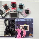 LD Teknoloji T15 Mini Kamera Taşınabilir Anahtarlık Boyutunda Hd Video Kayıt Şarjlı Mini Aksiyon ve Günlük Kamera - Kırmızı